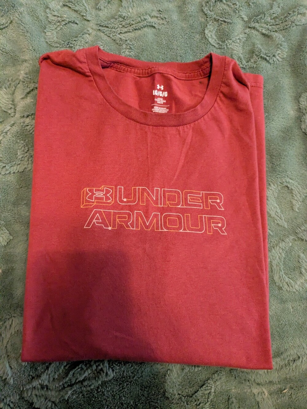 ⭐ Final Clearance: Under Armour Men’s Short Sleeve Logo Tee - Red